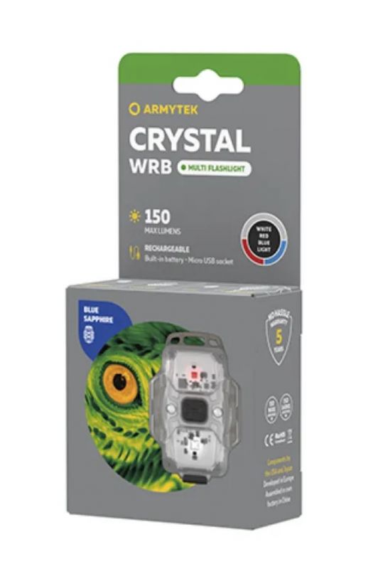 Компактный наключный фонарь Armytek Crystal WRB