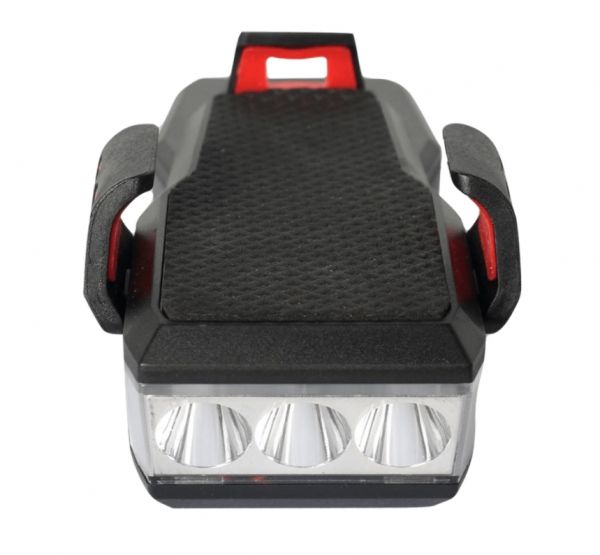 Велосипедный фонарь YYC-CD-BF-909 USB со звуковым сигналом и держателем для смартфона