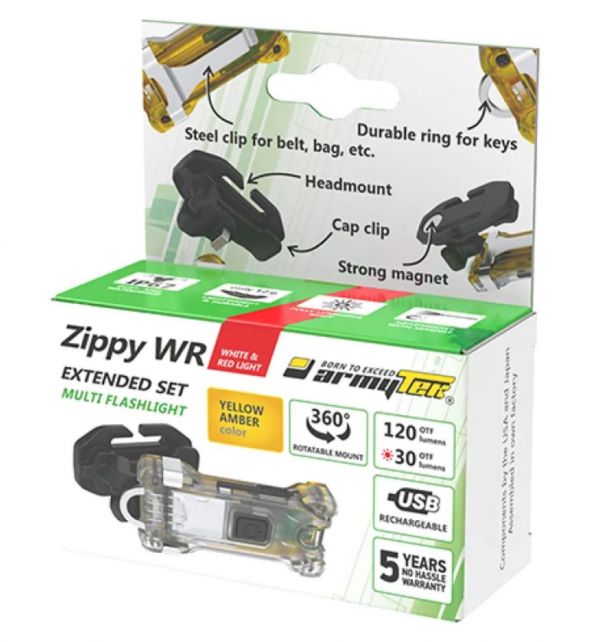 Компактный наключный фонарь Armytek Zippy Extended Set WR