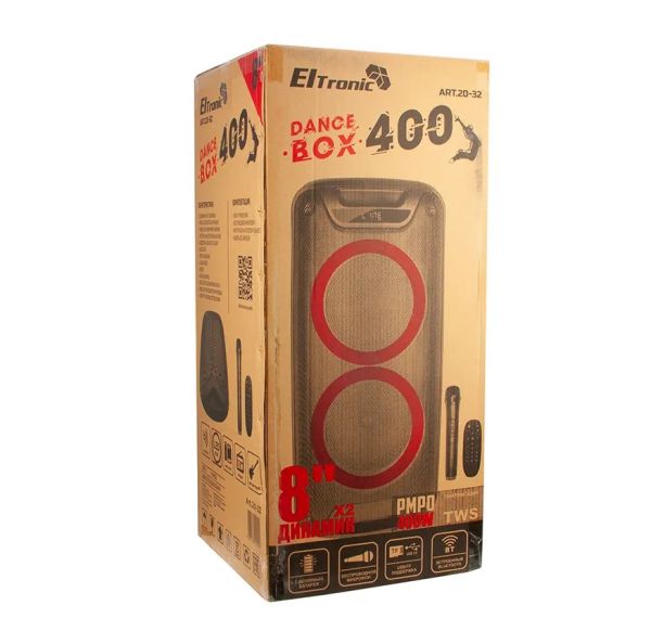 Акустическая система Eltronic 20-32 DANCE BOX 400 динамик 2шт/8" с TWS