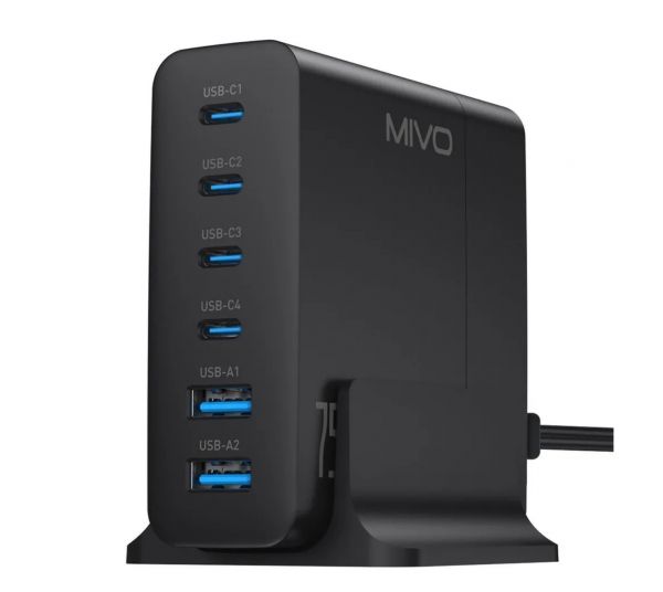 Настольное зарядное устройство Mivo MP-750Q 75W с быстрой зарядкой (QC 4.0)