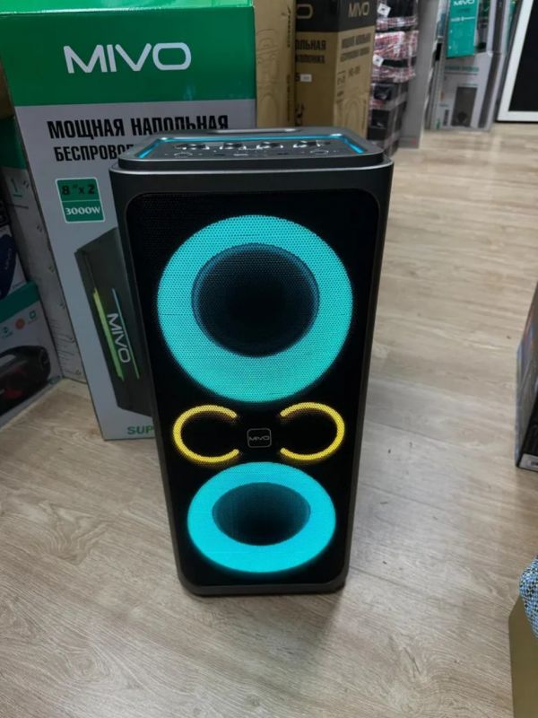 Беспроводная колонка Mivo MD-806 RGB с 2 микрофонами