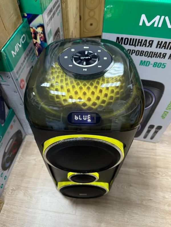 Беспроводная колонка Mivo MD-805 RGB с 2 микрофонами