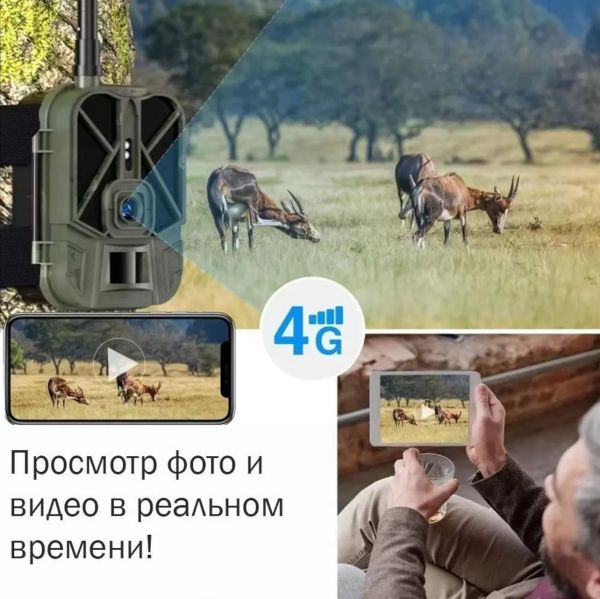 Фотоловушка 4G Телтос "ЛК 120°" (HC-940 Pro) с приложением (версия без АКБ)