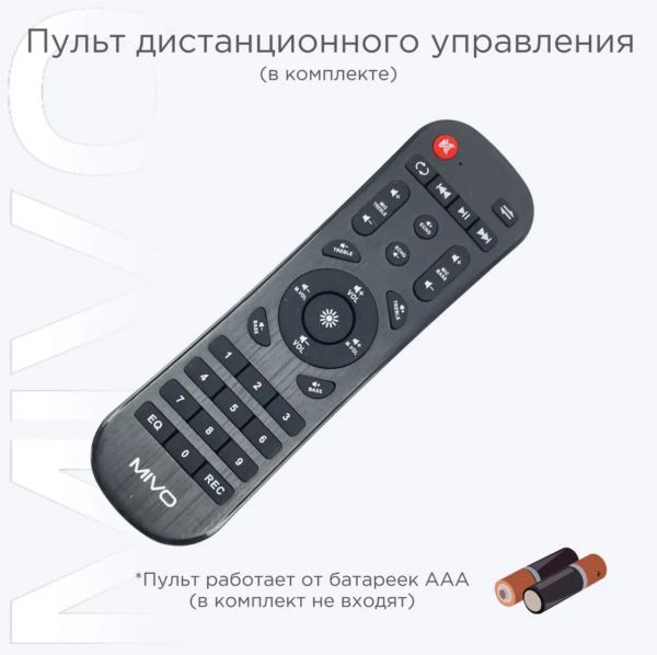 Напольная беспроводная колонка Mivo MD-803 с 2 микрофонами 110Вт Bluetooth/USB/SD/AUX