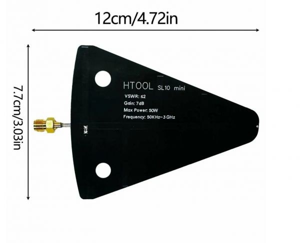 Логопериодическая антенна SL10 Mini 50KHz ~ 3GHz