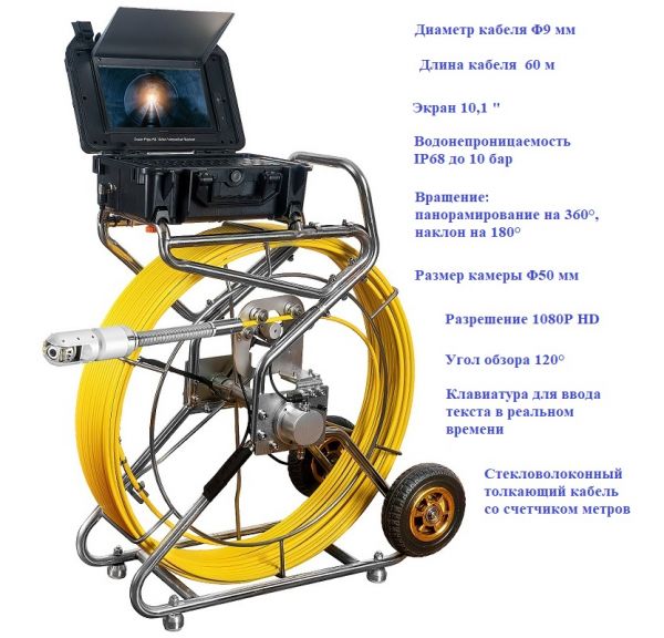 Эндоскоп AVT 710DN-H3-60SUR с поворотной камерой