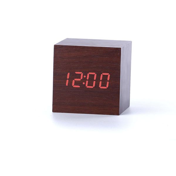 Деревянные часы Wooden Clock VST-869-1 с термометром