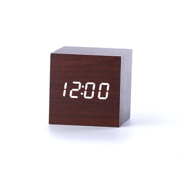 Деревянные часы Wooden Clock VST-869-6 с термометром