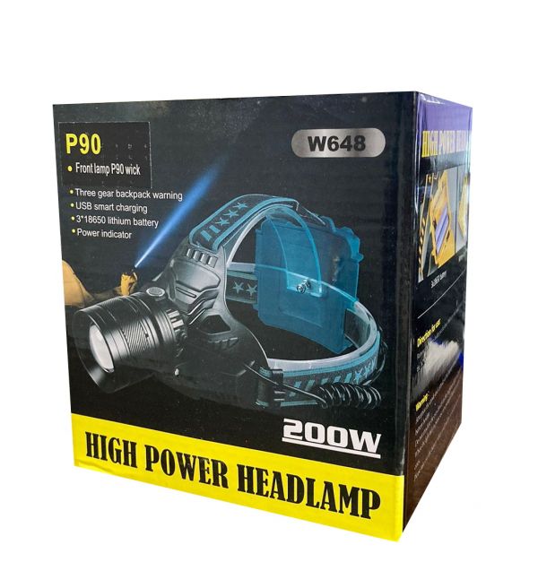 Налобный фонарь High Power HeadLamp YYC-W648-P90 USB