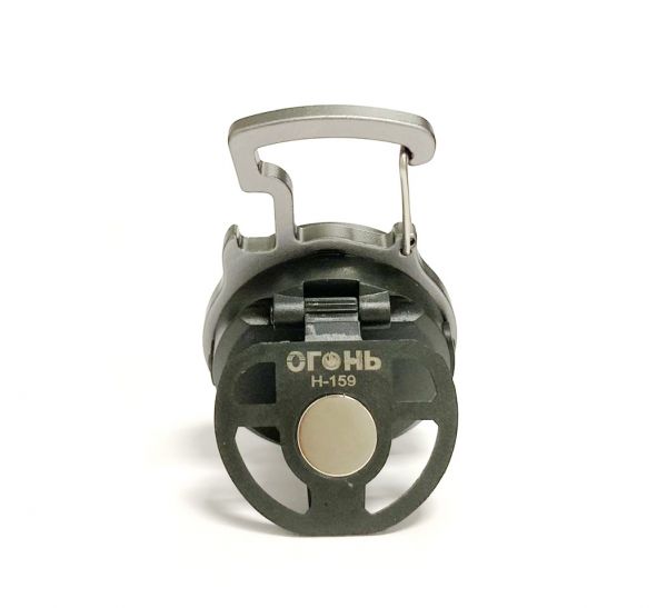 Карманный мини фонарь Огонь H-159 универсальный (Магнит, клипса, карабин)