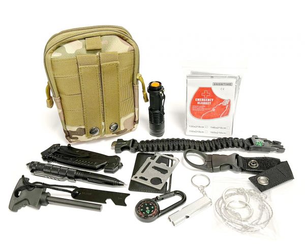 Тактическая поясная сумка с походными принадлежностями первой необходимости TacTics Military